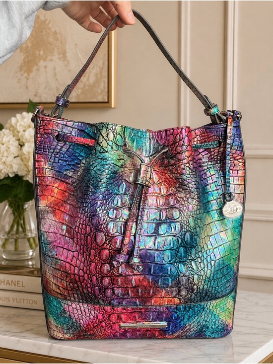 Brahmin Handbags - Brahmin Multicolor Croc-Embossed Bucket Tote - Women Bags